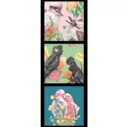 Patchwork Quilting Sewing Fabric Kayla Reay Birds C Panel 40x110cm