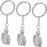 [Ipetboom] 3Pcs Unique Angel Keychains Cute Key Rings Souvenir Present Key for Bags Charms and Accessories Memorable Angel Design for Any Occasion