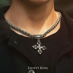 【Jaunty King】JK銀飾 十方界金剛杵 925純銀 墜飾（銀鍊款）(男生項鍊｜純銀墜飾｜個性項鍊｜純銀項鍊)