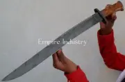 Custom Handmade Carbon Steel Hunting Sword With Sheath Battle Ready Sword