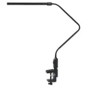 Alera LED Desk Lamp With Interchangeable Base Or Clamp, 21 3/4" High, Black