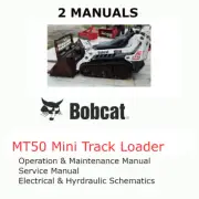 BOBCAT MT50 MINI TRACK LOADER MANUAL OPERATORS SERVICE REPAIR SHOP OWNERS PDF