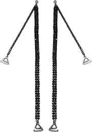 [kowaku] Rhinestone Bra Straps Invisible Shoulder Strap Metal Hook Elegant 1 Pair Off Shoulder Underwear Straps for Bridal Wedding Dress Women Girls