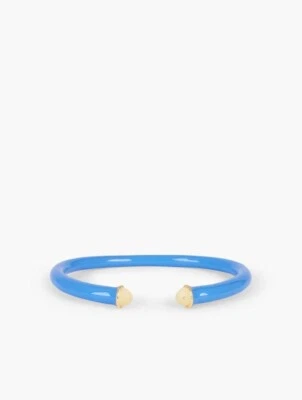 NWT TALBOTS CANDY COATED ENAMEL BANGLE LAGUNA BLUE SRP$44.50