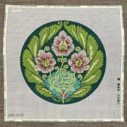 Handpainted Needlepoint | Barbara Russell Flowers | **Must Read Description**