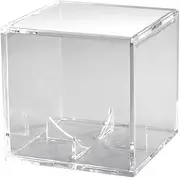 Baseball Display CaseProtection Acrylic Cube Baseball Holder Square Clear Supports Box for 9'' Ball