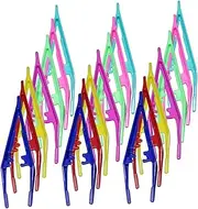 Ipetboom 30Pcs Portable Eyebrow Tweezers Small Trimming Tools for Makeup Durable Plastic Eyebrow Shaping Kit for Eyebrow Styling and Grooming