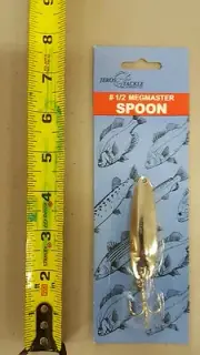 #1/2 Silver Megmaster spoons Jigs Casting Trolling w/ a Treble hook