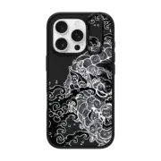 iPhone 16 Pro Impact Ring Stand Case MagSafe Compatible Lucky Foo Dog by Gabe Shum