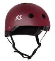 S1 Lifer Certified Matte Maroon Skateboard Helmet