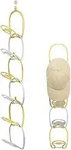 Hat Rack - Wall Mounted Hat Rack Holder - Headwear Hanger Hooks Decorative Storage Organizer Display for Bedroom Living Room Entryroom Dorm