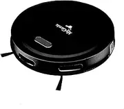 MyGenie Robot Vacuum Cleaner Smart WiFi Gyroscopic Freemove Navigation, 2600mAh Battery, 1500PA Suction, 650ml Dustbin,Brushless Motor, 90 Minute Run Time, Black