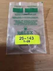 Vintage Rolex 25-143 Y-09 Cyclops Plexi Glass Sealed Package Part