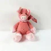 A119 Russ Shammies Pink Pig Plush 10" Stuffed Toy Lovey