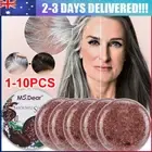1~10x Organic Grey Reverse Shampoo Bar Hair Darkening Shampoo Soap Hair Shampoo