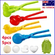 Winter Football Snowball Maker Clip- Kids Outdoor Sports Snow Sand Mold Toys