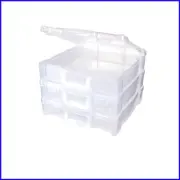 Efficiently Organize Art Supplies with 12x12 Stackable Storage Box Set - 3-Piece