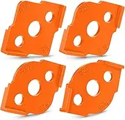 Xuhal 4 Pcs Router Corner jig Radius Template 8 Radius Angle Corner Routing Rounded Bit Templates Hardness ABS CNC Quick Jig for Woodworking(Orange)