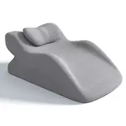 Cushions & Pillows 2Pcs Set Ergonomic Memory Foam Intimate Positioning Pillow for Couples with Mini Support Cushion Light Grey