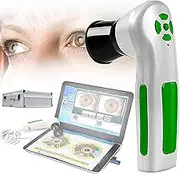 12 Million Pixel Iris Detector, Iris Analysis Camera, USB2.0 Interface Portable Iris Detector, Iris Magnifier Eye Iris Camera with Single Dual Lamp Control Adjustable Focus