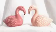 New Pink Flamingo Mini Salt and Pepper Shakers