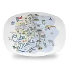 Outer Banks Map Platter, OBX North Carolina Gift, Outer Banks Souvenir