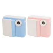 Kids Print Camera With 3 Rolls Printing Paper HD Dual Lens Photo Video Record