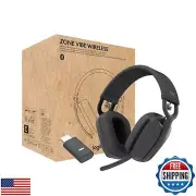 Logitech Zone Vibe Wireless Bluetooth Headphones with Noise-Canceling Mic, US