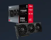 ASUS AMD Radeon PRIME RX 9070 XT 16GB GDDR6 OC Edition Graphics Card