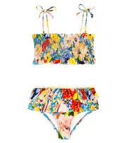 [Zimmermann Kids] Zimmermann Kids Alight floral bikini Y 6 blue
