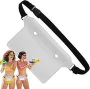 Waterproof Waist Bag - Waist Strap Waterproof Fanny Pack | Waist Pouch | Floating Waterproof Bags | Adjustable Purse Dry Protector for Cell Phone and Passport | Boating Swimming Beach Pool Travel