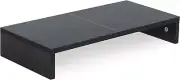 TEAMIX 20 inch Black Monitor Stand Riser, Wood Monitor Stand for Desk, TV/Scr...