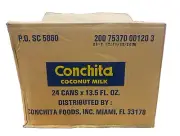 Conchita Coconut Milk, Leche de Coco 13.5 oz (Pack Of 24) EXP: 11/12:2026