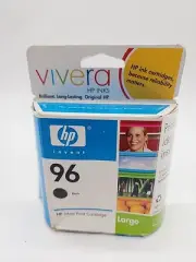 NEW Genuine HP 96 OEM C8767WN Black Printer Ink Cartridge SEALED Expired 12/2007