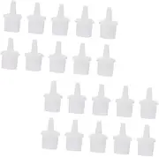 CRILSTYLEO 60pcs Eyelash Glue Bottle Caps Safe Material Nozzles for Easy Application and Cleaning for Lash Extensions and Salon Use Prevents Glue Spillage