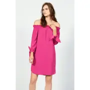 Vince Camuto OFF THE SHOULDER SHIFT W SMOCK