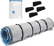 King Sized Mattress Vacuum Bag with Blue Zipper, Mattress Storage Bag with Straps