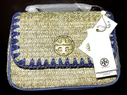 Tory Burch Willa Straw Mini Top Handle Bag Purse Over The Shoulder Handbag $428