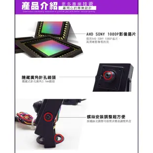 監視器 SONY晶片 AHD 1080P 廣角 豆干針孔攝影機 偽裝 迷你型隱密性高 OSD