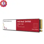 WD RED 1TB SN700 M.2 2280 NAS NVME PCIE SSD WDS100T1R0C 固態硬碟 公司貨