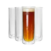 Rink Drink Double-Walled Highball Glasses Set - 330ml - Pack of 4