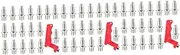 [BESPORTBLE] 2 Sets Shoe Spikes Ladies Running Shoes Outdoor Sprinting Shoes Nails Outdoor Sprinting Supplies Pointy Silver Sporting Goods Miss Steel