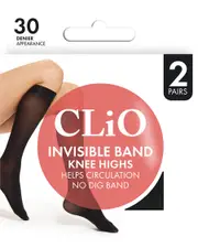 Clio 2 Pack Knee High 30D
