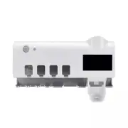 Automatic Wall Wounted Toothbrush Holder Toothpaste Squeezer Disinfection Stand