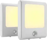 MAZ-TEK Plug in Motion Sensor Lights with Adjustable Brightness,Warm White Motio