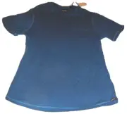 NEW DESIGNER BUFFALO DAVID BITTON BLUE SHORT SLEEVE POCKET SHIRT MENS XL GIFT