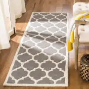 Safavieh Chatham DARK GREY / IVORY 2'-3" X 11' Runner - CHT734D-211