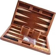Oshhni Backgammon Set,Travel Size Desk Game Toy,Educational Toy,2 Players for Adults and Kids,Classic Backgammon Game for Training, Style C