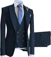 [JEShifangjiusu] Men's 3 Piece Suit Casual Slim Fit Tuxedos for Wedding Formal Business Suits Dress Blazer Jacket Vest Pants Set