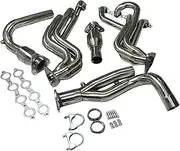 Shuogoufeng Store Exhaust Manifold Header Racing Y-Pipe For 99-05 Compatible With Silverado 1500 Compatible With GMC Compatible With Sierra